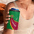 Turkmenistan Green 4 in 1 Can Cooler Tumbler with Crescent Moon and State Emblem Design
