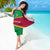Turkmenistan Green Sarong with Crescent Moon and State Emblem Design
