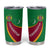 Turkmenistan Green Tumbler Cup with Crescent Moon and State Emblem Design