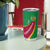 Turkmenistan Green Tumbler Cup with Crescent Moon and State Emblem Design