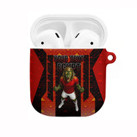 Personalized Egypt Soccer Sobek Crocodile Mascot AirPods Case Pharaoh Mascot Egyptian Hieroglyphic