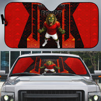 Personalized Egypt Soccer Sobek Crocodile Mascot Auto Sun Shade Pharaoh Mascot Egyptian Hieroglyphic