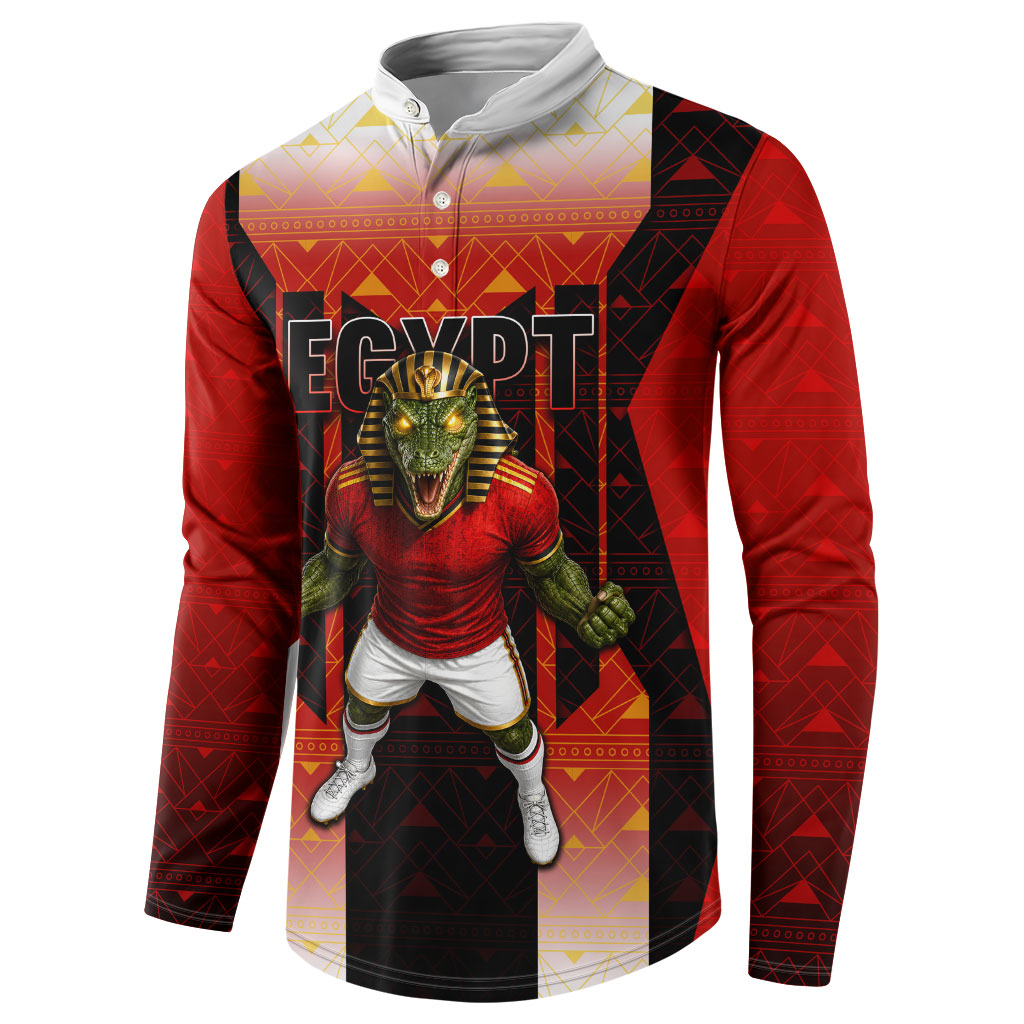 Personalized Egypt Soccer Sobek Crocodile Mascot Button Sweatshirt Pharaoh Mascot Egyptian Hieroglyphic