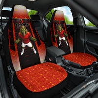 Personalized Egypt Soccer Sobek Crocodile Mascot Car Seat Cover Pharaoh Mascot Egyptian Hieroglyphic