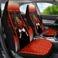 Personalized Egypt Soccer Sobek Crocodile Mascot Car Seat Cover Pharaoh Mascot Egyptian Hieroglyphic