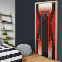 Personalized Egypt Soccer Sobek Crocodile Mascot Door Cover Pharaoh Mascot Egyptian Hieroglyphic