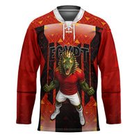 Personalized Egypt Soccer Sobek Crocodile Mascot Hockey Jersey Pharaoh Mascot Egyptian Hieroglyphic