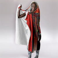 Personalized Egypt Soccer Sobek Crocodile Mascot Hooded Blanket Pharaoh Mascot Egyptian Hieroglyphic