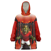 Personalized Egypt Soccer Sobek Crocodile Mascot Kid Wearable Blanket Hoodie Pharaoh Mascot Egyptian Hieroglyphic