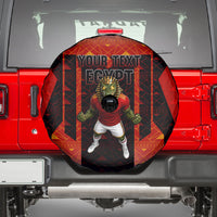 Personalized Egypt Soccer Sobek Crocodile Mascot Spare Tire Cover Pharaoh Mascot Egyptian Hieroglyphic