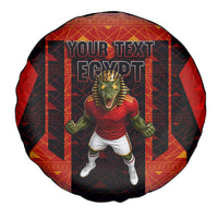 Personalized Egypt Soccer Sobek Crocodile Mascot Spare Tire Cover Pharaoh Mascot Egyptian Hieroglyphic