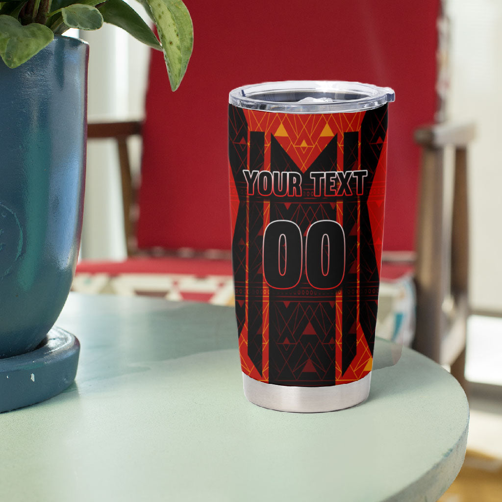Personalized Egypt Soccer Sobek Crocodile Mascot Tumbler Cup Pharaoh Mascot Egyptian Hieroglyphic