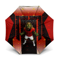Personalized Egypt Soccer Sobek Crocodile Mascot Umbrella Pharaoh Mascot Egyptian Hieroglyphic