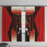 Personalized Egypt Soccer Sobek Crocodile Mascot Window Curtain Pharaoh Mascot Egyptian Hieroglyphic