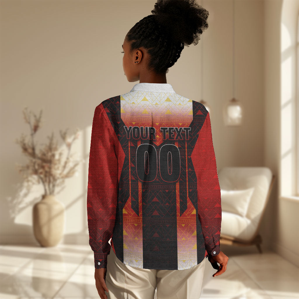 Personalized Egypt Soccer Sobek Crocodile Mascot Women Casual Shirt Pharaoh Mascot Egyptian Hieroglyphic