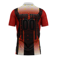 Personalized Egypt Soccer Sobek Crocodile Mascot Zipper Polo Shirt Pharaoh Mascot Egyptian Hieroglyphic