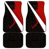 Personalized Egypt Soccer Sobek Crocodile Mascot Car Mats Ancient Egyptian Hieroglyphic Stripe