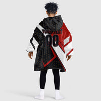 Personalized Egypt Soccer Sobek Crocodile Mascot Kid Wearable Blanket Hoodie Ancient Egyptian Hieroglyphic Stripe