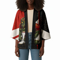 Personalized Egypt Soccer Sobek Crocodile Mascot Kimono Ancient Egyptian Hieroglyphic Stripe