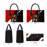 Personalized Egypt Soccer Sobek Crocodile Mascot Leather Bag Ancient Egyptian Hieroglyphic Stripe