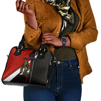 Personalized Egypt Soccer Sobek Crocodile Mascot Shoulder Handbag Ancient Egyptian Hieroglyphic Stripe