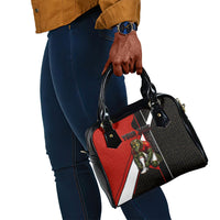 Personalized Egypt Soccer Sobek Crocodile Mascot Shoulder Handbag Ancient Egyptian Hieroglyphic Stripe