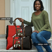 Personalized Egypt Soccer Sobek Crocodile Mascot Travel Bag Ancient Egyptian Hieroglyphic Stripe