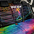 Colorful Golf Back Car Seat Cover Watercolor American Flag Female Golfer Silhouette in Rainbow Gradient - Wonder Print Shop