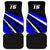 Custom Blue Motocross Car Mats with Dirt Bike Rider Graphic Design on Honeycomb Pattern - Wonder Print Shop
