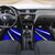 Custom Blue Motocross Car Mats with Dirt Bike Rider Graphic Design on Honeycomb Pattern - Wonder Print Shop