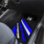 Custom Blue Motocross Car Mats with Dirt Bike Rider Graphic Design on Honeycomb Pattern - Wonder Print Shop