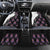 Custom Bowling Team Graphic Car Mats with Flaming Ball Design in Black White and Purple Flame Pattern - Wonder Print Shop