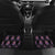 Custom Bowling Team Graphic Car Mats with Flaming Ball Design in Black White and Purple Flame Pattern - Wonder Print Shop