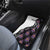 Custom Bowling Team Graphic Car Mats with Flaming Ball Design in Black White and Purple Flame Pattern - Wonder Print Shop