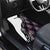 Custom Bowling Team Graphic Car Mats with Flaming Ball Design in Black White and Purple Flame Pattern - Wonder Print Shop