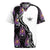 Custom Bowling Team Graphic Rugby Jersey with Flaming Ball Design in Black White and Purple Flame Pattern - Wonder Print Shop