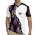 Custom Bowling Team Graphic Rugby Jersey with Flaming Ball Design in Black White and Purple Flame Pattern - Wonder Print Shop