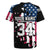 Personalized Dirt Bike Racing Rugby Jersey Shattered American Flag and Race Checkered Patch Graphic in Red White and Blue - Wonder Print Shop