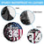 Personalized Dirt Bike Racing Spare Tire Cover Shattered American Flag and Race Checkered Patch Graphic in Red White and Blue - Wonder Print Shop