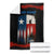 Texas Flag Fishing Blanket with Silhouette Fisherman and Rustic Lake Scene in Red White Blue - Wonder Print Shop