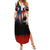 Texas Flag Fishing Family Matching Summer Maxi Dress and Hawaiian Shirt with Silhouette Fisherman and Rustic Lake Scene in Red White Blue - Wonder Print Shop