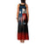 Texas Flag Fishing Family Matching Tank Maxi Dress and Hawaiian Shirt with Silhouette Fisherman and Rustic Lake Scene in Red White Blue - Wonder Print Shop