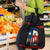 Texas Flag Fishing Grocery Bag with Silhouette Fisherman and Rustic Lake Scene in Red White Blue - Wonder Print Shop