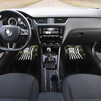 Camouflage Bowling Car Mats with Grunge American Flag and Pin Emblem in Military Green - Wonder Print Shop