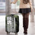 Camouflage Bowling Luggage Cover with Grunge American Flag and Pin Emblem in Military Green - Wonder Print Shop