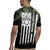 Camouflage Bowling Rugby Jersey with Grunge American Flag and Pin Emblem in Military Green - Wonder Print Shop