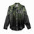 Camouflage Bowling Women Casual Shirt with Grunge American Flag and Pin Emblem in Military Green - Wonder Print Shop