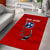 Tennessee Flag Fishing Area Rug with Ripped Hook Graphic and Triple Star Symbol in Red and Blue - Wonder Print Shop