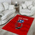 Tennessee Flag Fishing Area Rug with Ripped Hook Graphic and Triple Star Symbol in Red and Blue - Wonder Print Shop