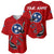 Tennessee Flag Fishing Baseball Jersey with Ripped Hook Graphic and Triple Star Symbol in Red and Blue - Wonder Print Shop